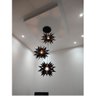 Lustre Pendente para Sala Pé Direito Duplo Trio Star Preto - 1