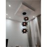 Lustre Pendente para Sala Pé Direito Duplo Trio Star Preto - 5