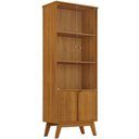 Ver imagem 6 de Cristaleira para Sala de Jantar 4 Portas Pés Madeira Retrô Madri B02 Naturalle - Lyam Decor