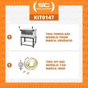 Ver imagem 2 de Kit - Forno Gás Industrial Roma Inox Firi90 + Kit Gás - Venâncio
