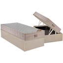 Ver imagem 1 de Cama Box Baú Solteiro: Colchão Molas Ensacadas Ortobom SuperPocket Fort Airtech Spring + Base CRC