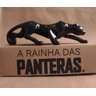 Decoração de Luxo - Pantera em Cerâmica Preto Brilhante 37cm - Feita no Brasil - 4
