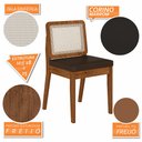 Ver imagem 4 de Kit 4 Cadeiras Sextavada Sydney Freijó/corino Marrom - M. Arapongas Freijó/corino Marrom