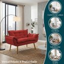 Ver imagem 3 de Namoradeira Decorativa Confortável para Sala Recepção Consultório Manicure Alice Suede