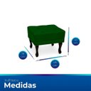 Ver imagem 7 de Kit 2 Poltrona Elizabeth + 2 Puff Retro para Sala de Estar Clássica Confortável e Reforçada Suede