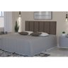 Cabeceira Para Cama Queen Estofada 1.58m Capri - ViaNossa Cor: Marrom - 2