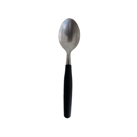 Kit 6 Colher de Mesa Inox Linha Mato Grosso - Preta