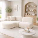 Ver imagem 1 de Sofá 3 Lugares Bariloche Modular Moderno Bouclé