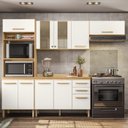 Ver imagem 2 de Cozinha Modulada 4 Peças 17010 Freijo Off White Cristal Nicioli