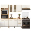Ver imagem 1 de Cozinha Modulada 4 Peças 17010 Freijo Off White Cristal Nicioli