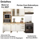 Ver imagem 3 de Cozinha Modulada 4 Peças 17010 Freijo Off White Cristal Nicioli