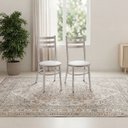 Ver imagem 4 de Conjunto 2 Cadeiras para Sala de Jantar Tradicional Cromado/Branco