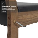 Ver mais imagens de Conjunto Sala de Jantar Mesa Tampo de Vidro 6 Cadeiras Rustic/preto Viola Madesa