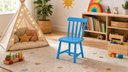 Ver imagem 1 de Kit 2 Cadeiras Infantil Espanha em Madeira Maciça Azul