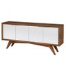 Buffet Querubim Pinhao 4 Portas Laca Branca 172cm - 51475 - 1