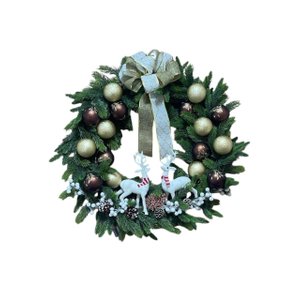 Guirlanda 195 Galhos com Led's Decorada Dourada - 90cm