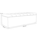 Ver imagem 5 de Kit Cabeceira Cama Box Casal King 195cm com Calçadeira Baú Dália W01 Facto Cinza - Lyam