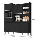 Ver imagem 4 de Kit Armário Cozinha Compacta Isabel 5 Portas Ajl