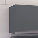 Ver imagem 4 de Armário Cozinha Aéreo Geladeira 60cm Basculante Leticia Cinza A01 - D’Rossi