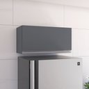 Ver imagem 2 de Armário Cozinha Aéreo Geladeira 60cm Basculante Leticia Cinza A01 - D’Rossi