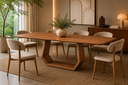 Ver imagem 4 de Mesa de Jantar 08 Lugares 220cm x 105cm Tampo Madeira