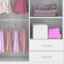 Ver imagem 6 de Guarda Roupa Solteiro 04 Portas 42860 Branco Rosa Flex Demobile