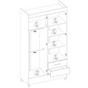 Ver mais imagens de Guarda Roupa Solteiro 04 Portas 42860 Branco Rosa Flex Demobile
