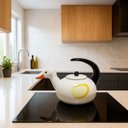 Ver imagem 2 de Chaleira Bico de Pato Branca Esmaltada 2,5l