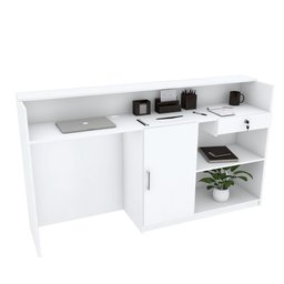 BALCÃO CAIXA COM PORTA M230.2021.B (LOJA, CAIXA, ATENDENDE) MUNDI MOVEIS - 1