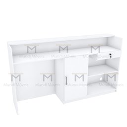 BALCÃO CAIXA COM PORTA M230.2021.B (LOJA, CAIXA, ATENDENDE) MUNDI MOVEIS - 3