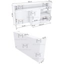 Ver imagem 2 de BALCÃO CAIXA COM PORTA M230.2021.B (LOJA, CAIXA, ATENDENDE) MUNDI MOVEIS