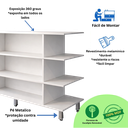 Ver imagem 5 de Gôndola Mdf para Loja Expositor Central Ilha de Venda 1,8m