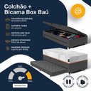 Ver imagem 6 de Bicama Box Baú + Colchão Ortopédico de Espuma D33 a Vácuo Sonno Full - Lucas Home - Solteiro