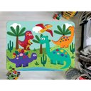 Ver imagem 1 de Tapete Infantil Emborrachado Antiderrapante Divertido 95cmx130cm Dino