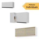 Ver imagem 2 de Kit Armário Cozinha Aéreo Canto 90cm com Aéreo 70cm e Aéreo 120cm Veneza Multimóveis Mp2287