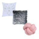 Ver imagem 1 de KIT 2 Capas Almofadas + Almofada Nó