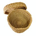 Ver imagem 6 de Cesto De Palha Natural Seagrass Carajas Com Tampa Médio