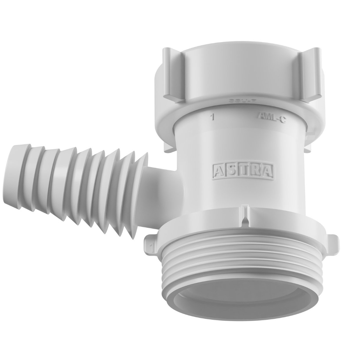 Adaptador para Máquina de Lavar Louça + Mangueira + Sifão Sanfonado Universal + Abraçadeira 1" + Fit - 8
