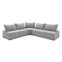 Ver imagem 3 de Sofá de Canto Modulado com Puff e Base Madeira Maciça 320CMX270CM Lisboa