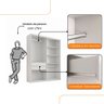Guarda Roupa Infantil Sonho 100 Mdf 4 Portas e 2 Gavetas Moderna Mobília - 5