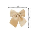 Ver imagem 2 de Kit 6 Laços Decorativos Veludo Dourado Palha Natal 12x13cm - Magizi