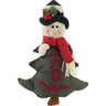 Pinheiro De Pelúcia Natal Boneco De Neve Pendente 35cm - 1