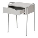 Ver imagem 7 de Mesa de Cabeceira em Metal e MDF com 1 Gaveta Design Moderno Leck Cinza