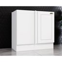 Ver imagem 1 de Balcão de Cozinha Modulado Canto Reto Americana c/ 1 Porta s/ Tampo Branco - Henn