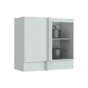 Ver imagem 3 de Balcão de Cozinha Modulado Canto Reto Americana c/ 1 Porta s/ Tampo Branco - Henn