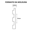 Ver imagem 4 de Painel Ripado Eva Autocolante Branco 10cm - Rolo 20 Metros