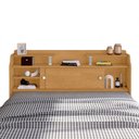Ver imagem 4 de Cabeceira Casal com Portas Crystal Naturalle e Off White