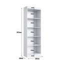Ver imagem 3 de Estante para Livros 60x182,3x30 c/ 4 Prateleiras - Branca
