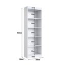 Ver imagem 3 de Estante Multiuso para Livros 60x182,3x30 c/ 4 Prateleiras - Branca