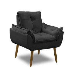 Kit 2 Poltronas Decorativas Opala Recepção Luxo Confortável - 4